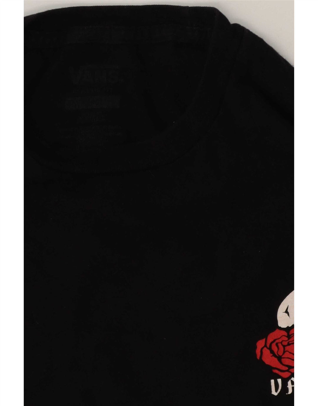 Tricou grafic Vans pentru bărbați Top mare din bumbac negru
