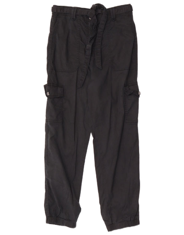 Marks & Spencer Joggeri pentru femei Pantaloni cargo UK 10 Small W28 L27 Negru