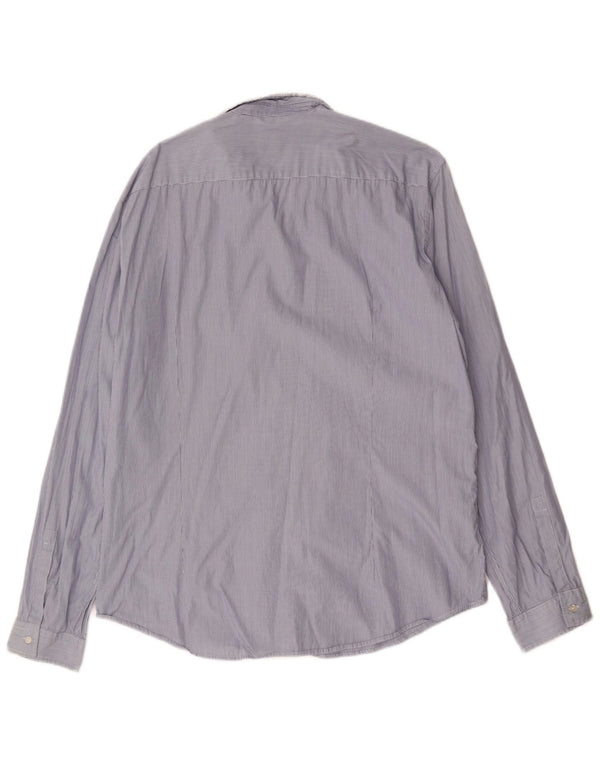 Cămașă pentru bărbați Hugo Boss Slim Fit XL Blue Pinstripe Bumbac