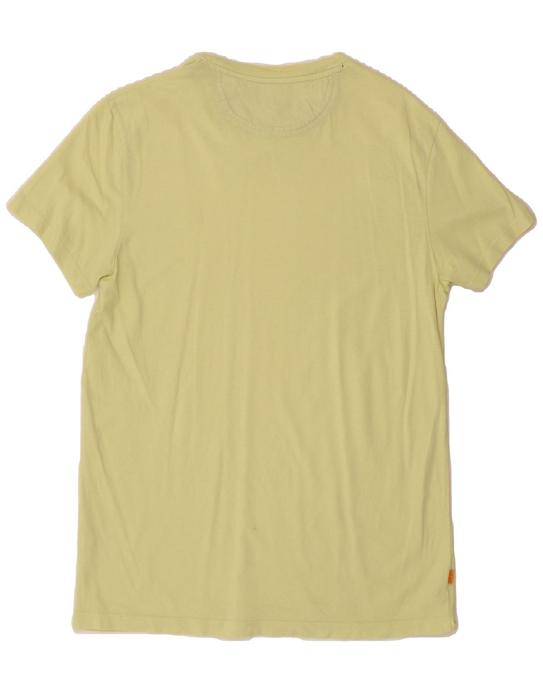 TIMBERLAND Mens Slim Fit T-Shirt Top Medium Yellow Cotton Vintage Timberland and Second-Hand Timberland from Messina Hembry 