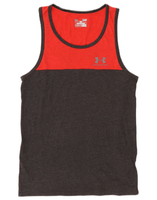 Vestă Under Armour Heat Gear pentru bărbați, mic, roșu, colorblock