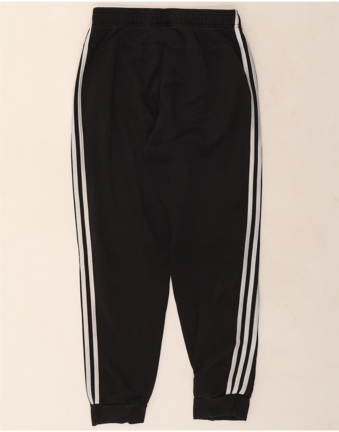Pantaloni de trening pentru bărbați Adidas Pantaloni de jogging, bumbac mediu negru