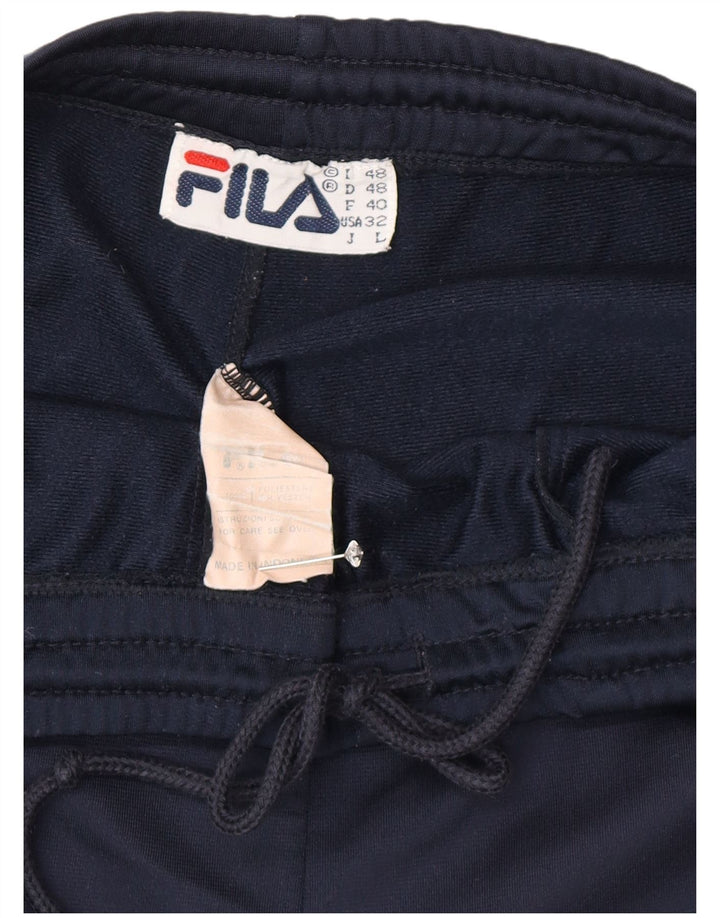 Pantaloni de trening Fila pentru bărbați IT 48 Medium Bleumarin Poliester cu dungi
