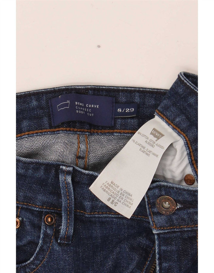 Blugi Levi's Demi Curve Bootcut pentru femei US 8 Medium W29 L30 Bleumarin
