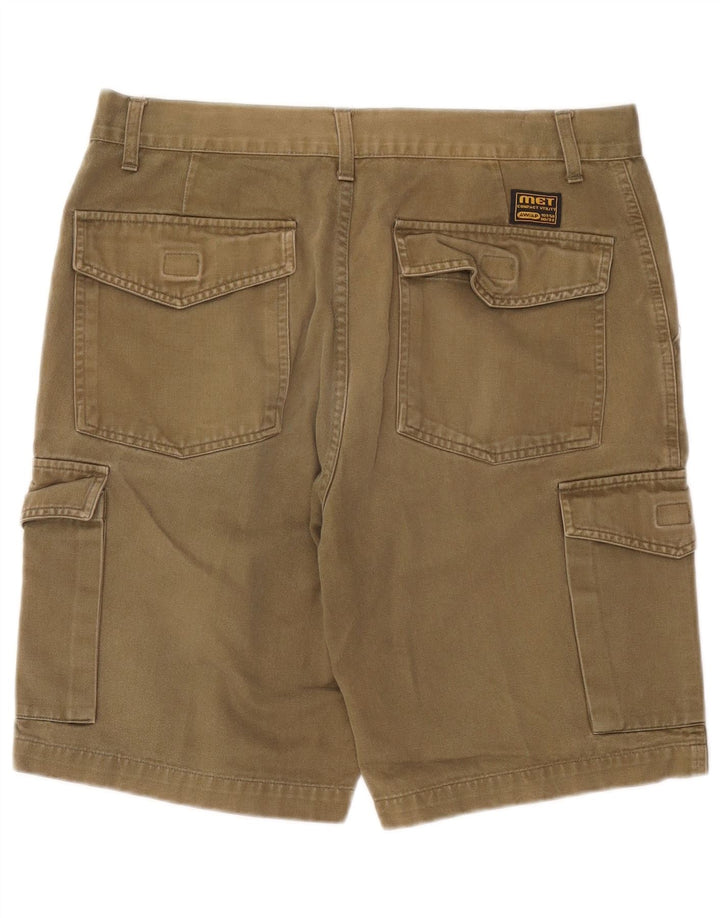Pantaloni scurți cargo pentru bărbați Metropolitan W34, bumbac kaki mare