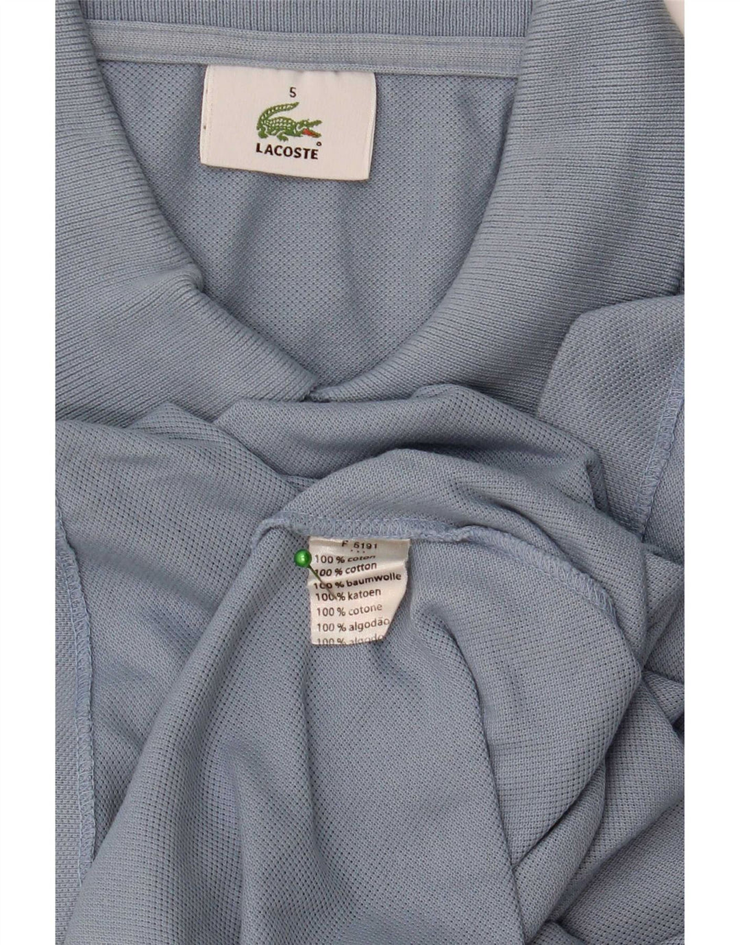 Tricou polo Lacoste pentru bărbați mărimea 5 mare, albastru, bumbac