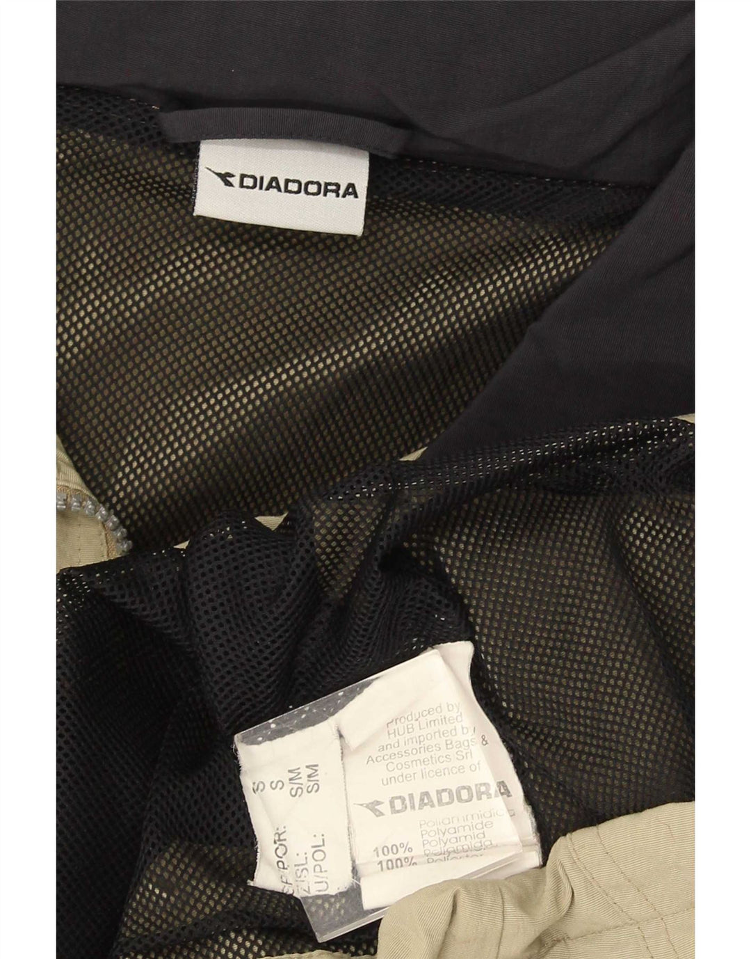 Jachetă de ploaie Diadora pentru bărbați UK 36 Small Kaki Poliamidă