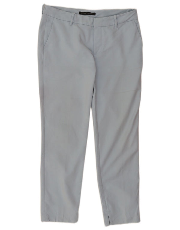 Pantaloni chino crop pentru femei Zara Mediu L30 L26 Albastru