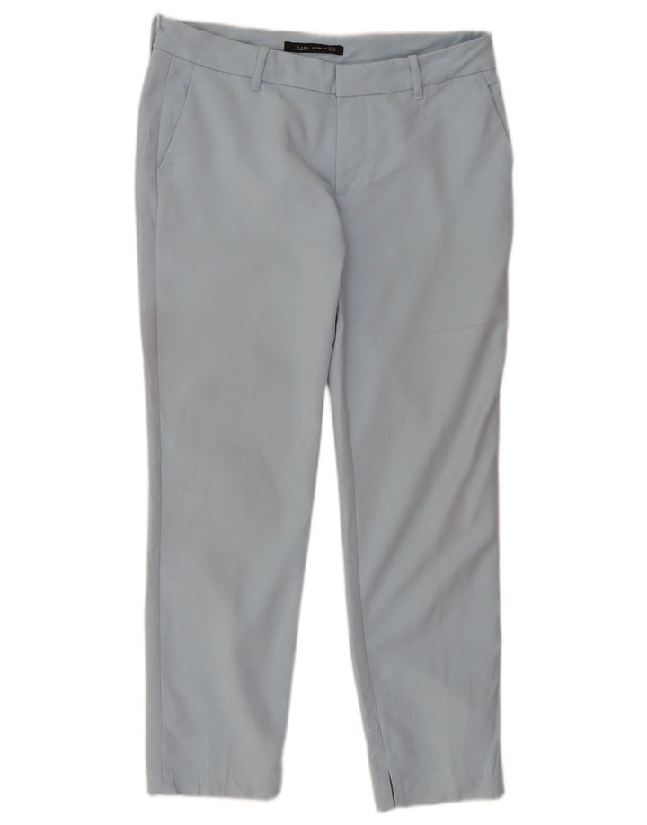 Pantaloni chino crop pentru femei Zara Mediu L30 L26 Albastru