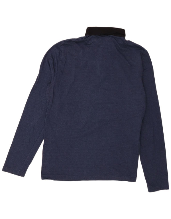 Tricou polo rugby cu mânecă lungă pentru bărbați Cerruti 1881, 2XL, bleumarin, bloc de culoare