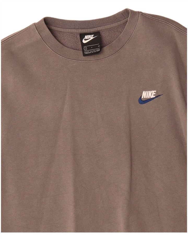 Pulover Nike pentru bărbați, bumbac, gri mic