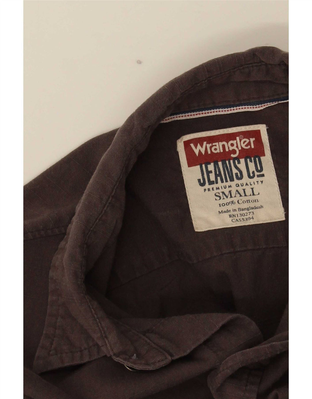 Cămașă Wrangler pentru bărbați, cu ajustare normală, din bumbac maro mic