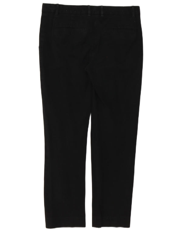 Pantaloni chino drepti pentru femei Gap UK 12 Medium W32 L29 Bumbac negru