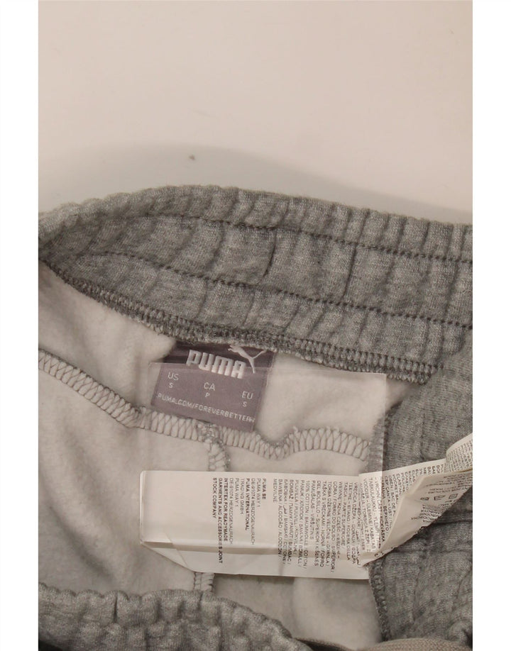 Pantaloni de trening PUMA pentru bărbați Joggeri mici, gri bumbac