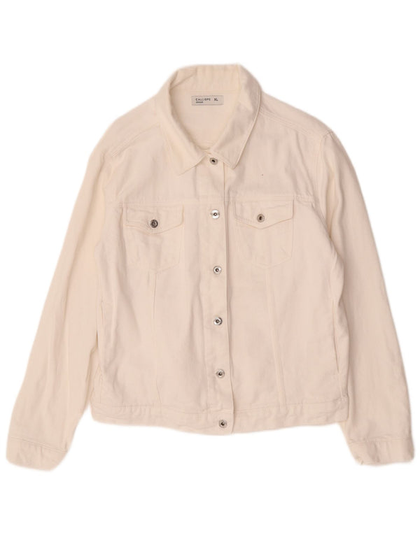 Jachetă de blugi pentru femei Calliope UK 18 XL Alb