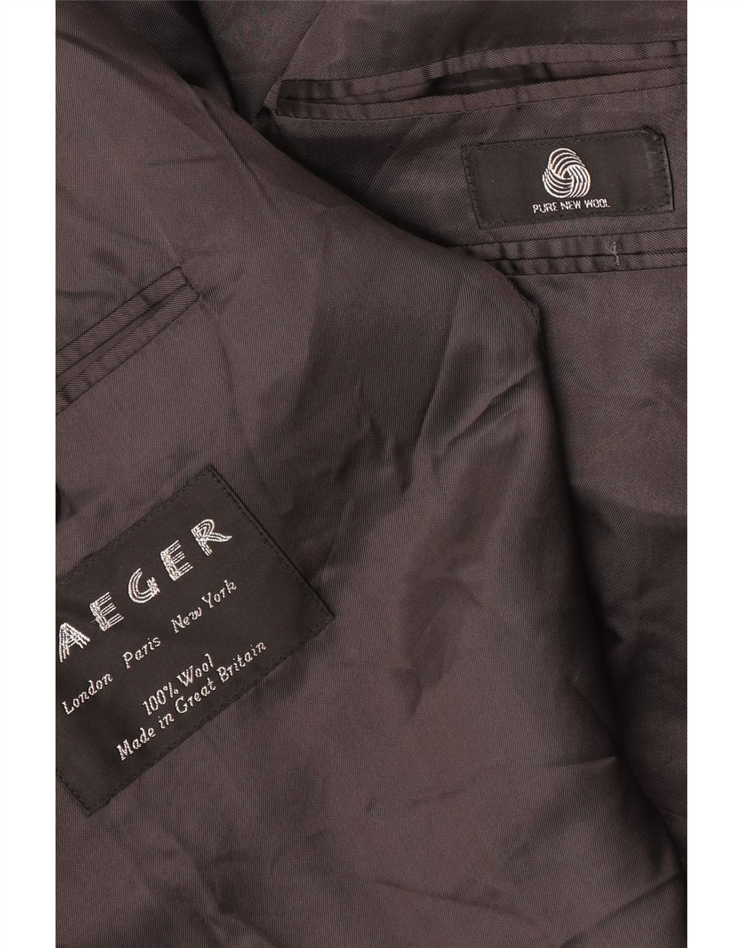 Jachetă JAEGER pentru bărbați, la dublu, IT 54 2XL, lână gri cu dungi