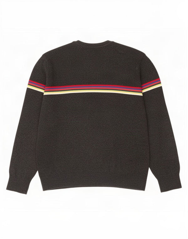 Pulover pentru bărbați Gap cu decolteu triplu, XL, nailon cu dungi gri