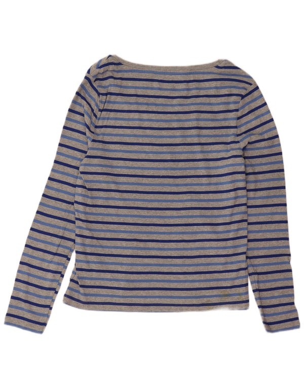 Top pentru femei Tommy Hilfiger cu mânecă lungă UK 14 mare bumbac cu dungi gri
