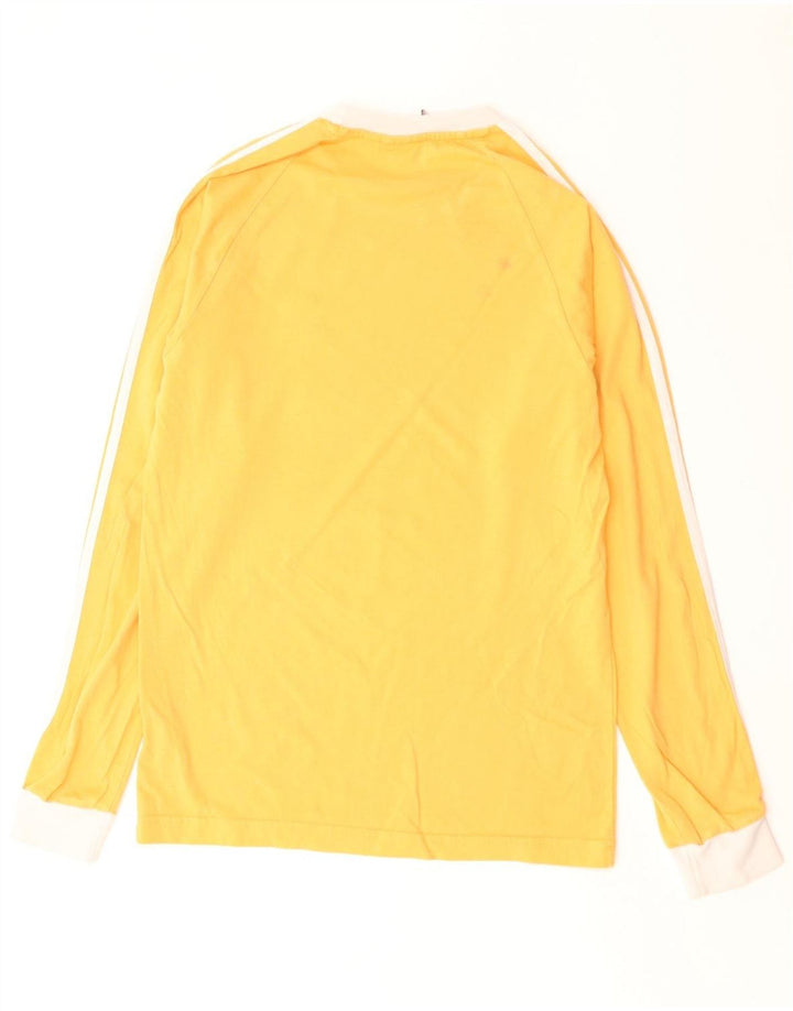 Top pentru bărbați Adidas cu mânecă lungă XS galben bumbac