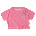 Tricou Under Armour pentru femei Crop Graphic Top UK 12 Medium Pink Poliester