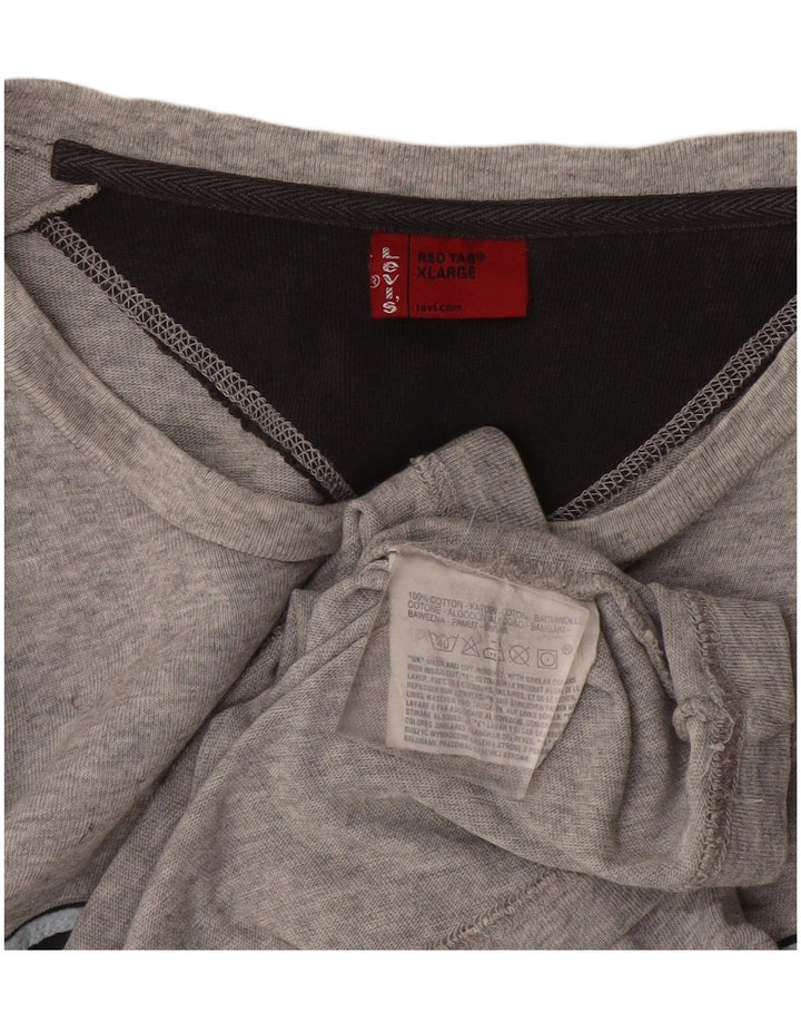Bluză cu mânecă lungă Levi's pentru bărbați, gri bumbac