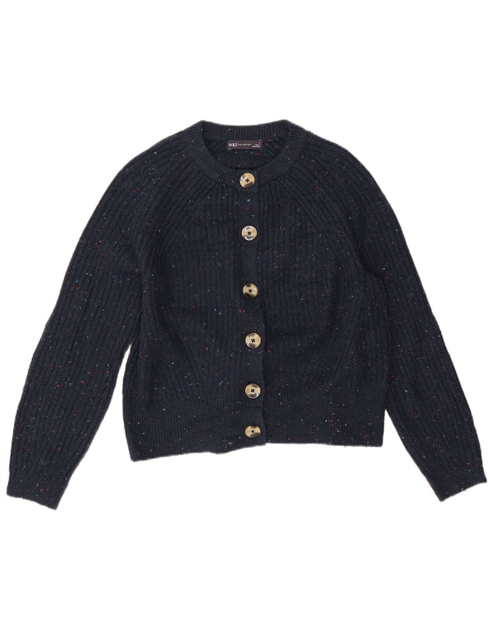 Pulover cardigan pentru femei Marks & Spencer UK 14 Medium Bleumarin Pete