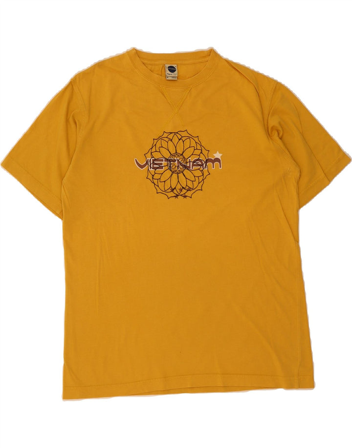 BLUE MOTION Mens Graphic T-Shirt Top Medium Yellow Cotton Vintage Blue Motion and Second-Hand Blue Motion from Messina Hembry 