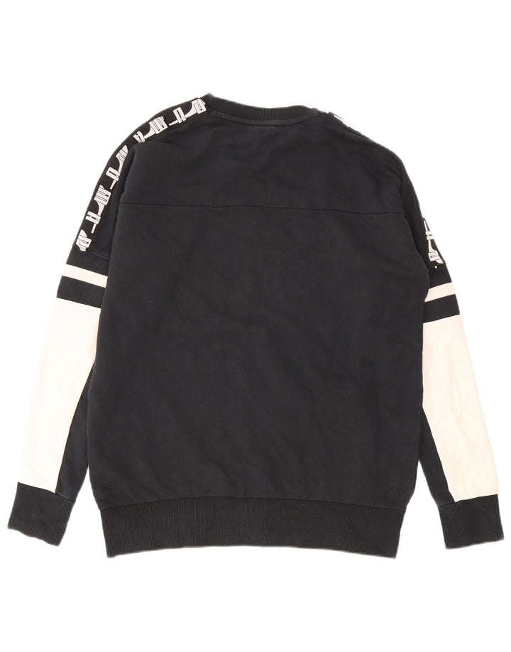 Hanorac grafic pentru bărbați Puma Jumper mic, negru, bumbac color bloc