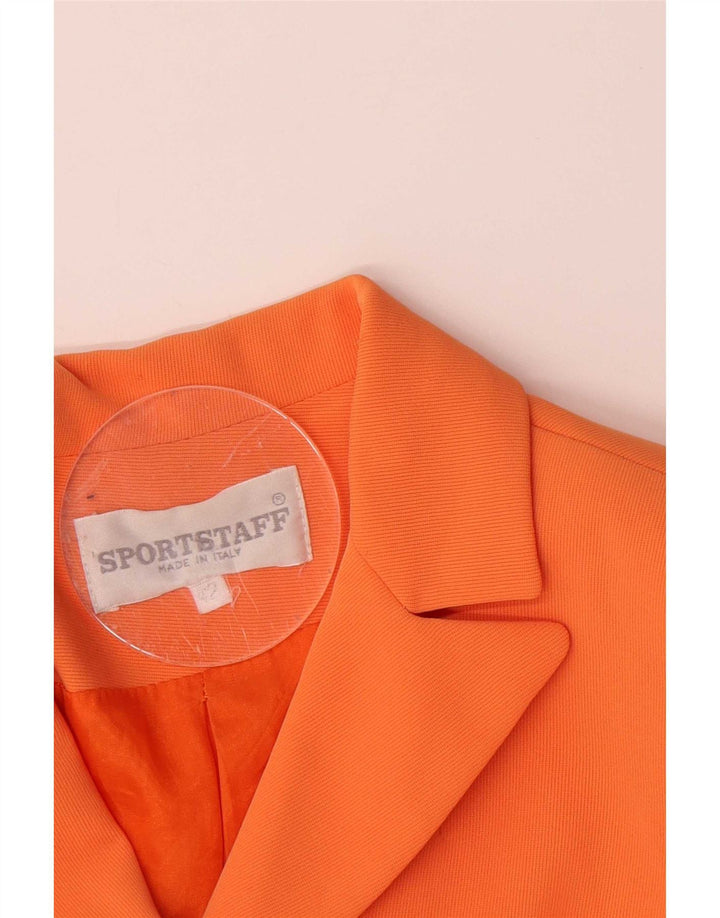 Jachetă pentru femei Sport Staff cu 3 nasturi IT 42 portocaliu mediu