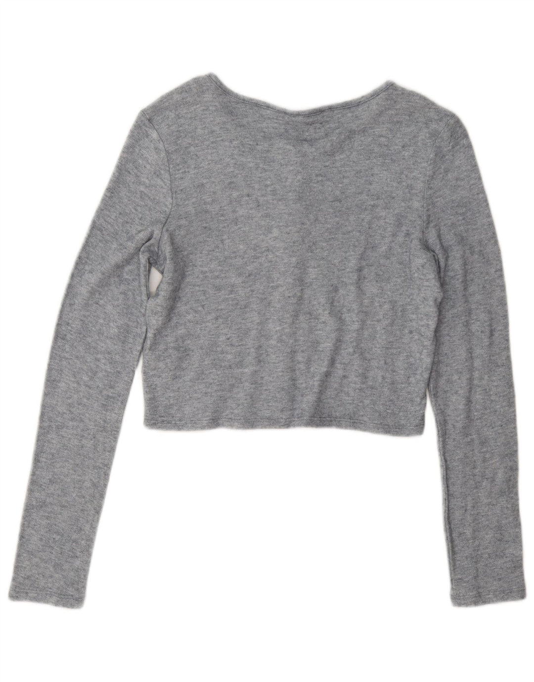 Crop Top pentru femei Zara UK 14 Medium Gri Viscose