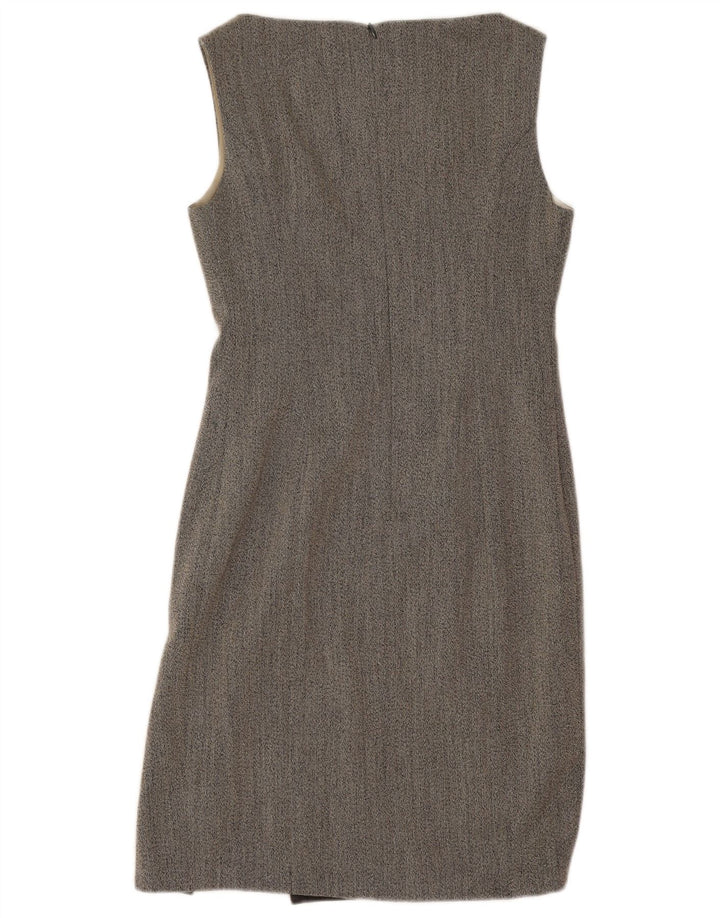 Rochie vintage pentru femei fără mâneci, UK 12, gri mediu