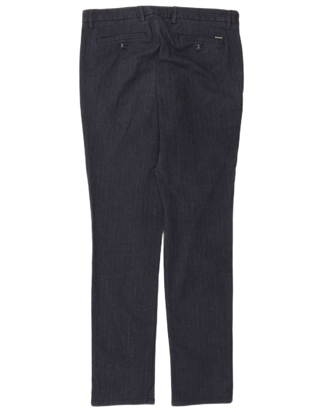 MASSIMO DUTTI Womens Chino Trousers EU 40 Medium W31 L31 Navy Blue Classic