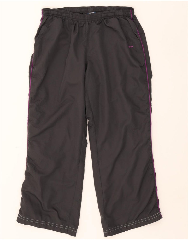 REEBOK Womens Tracksuit Trousers UK 14 Medium Grey Polyester Vintage Reebok and Second-Hand Reebok from Messina Hembry 