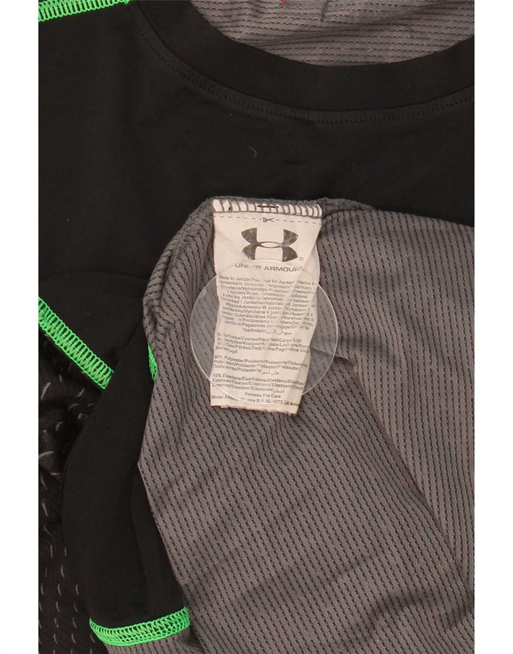 Tricou Under Armour pentru bărbați Top Mic Negru Geometric Poliester