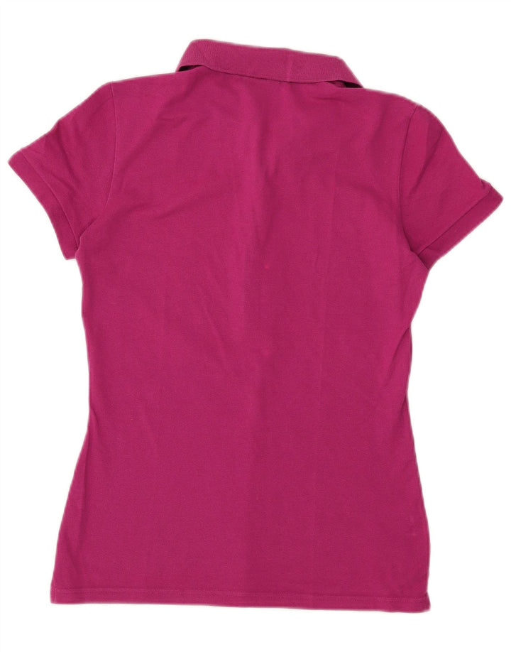 Tricou polo Lacoste pentru femei marimea 40 bumbac roz mediu