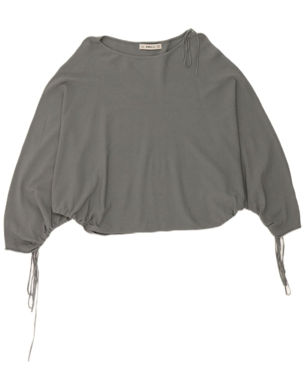 Bluză Zara Femei Batwing Top UK 14 Medium Gri