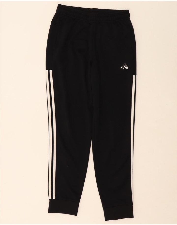 ADIDAS Mens Tracksuit Trousers Joggers Small Black Polyester Vintage Adidas and Second-Hand Adidas from Messina Hembry 