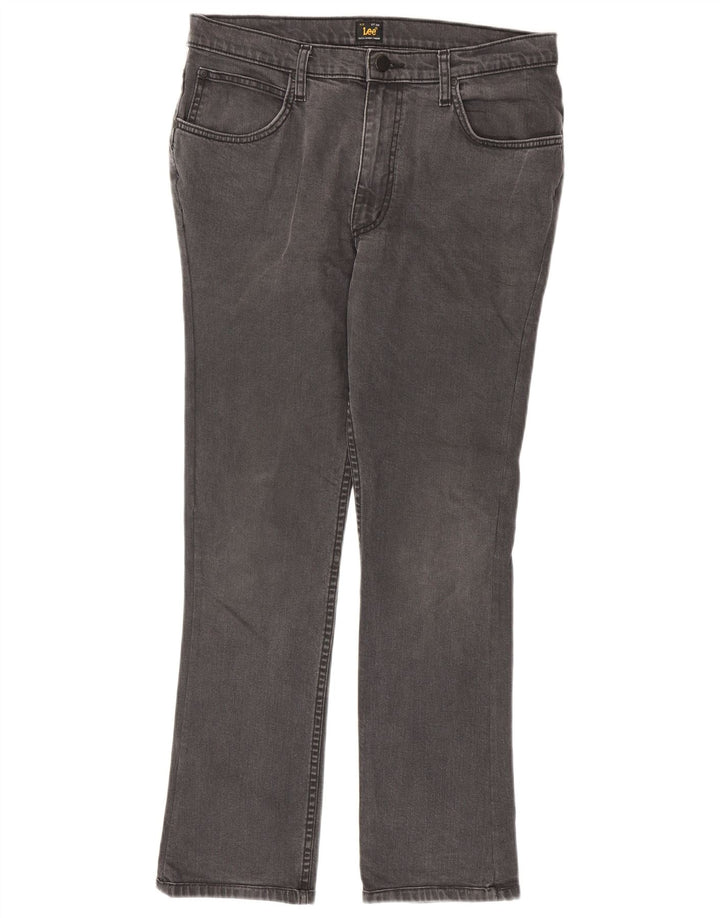Blugi Lee Brooklyn Straight pentru bărbați W34 L30 bumbac gri