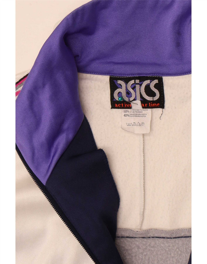 Jachetă de top pentru trening grafic Asics pentru bărbați IT 50 Medium White Colorblock