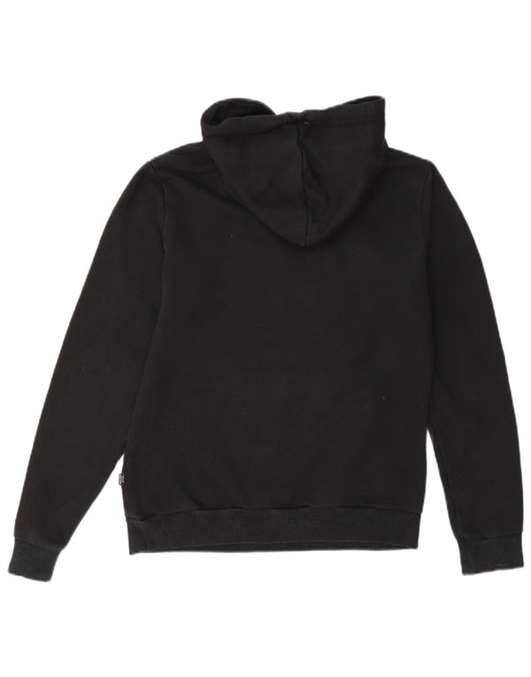 Pulover cu glugă cu grafic Puma pentru femei UK 10 mic bumbac negru