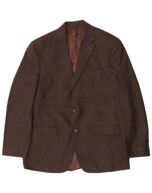Jachetă Blazer pentru bărbați Chaps, cu 2 nasturi, UK 40, mare, maro, poliester