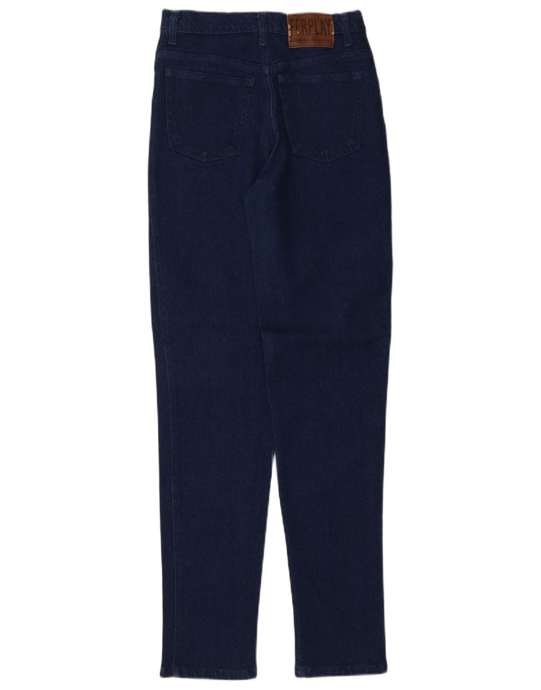 Blugi conici pentru femei vintage W27 L32 bleumarin
