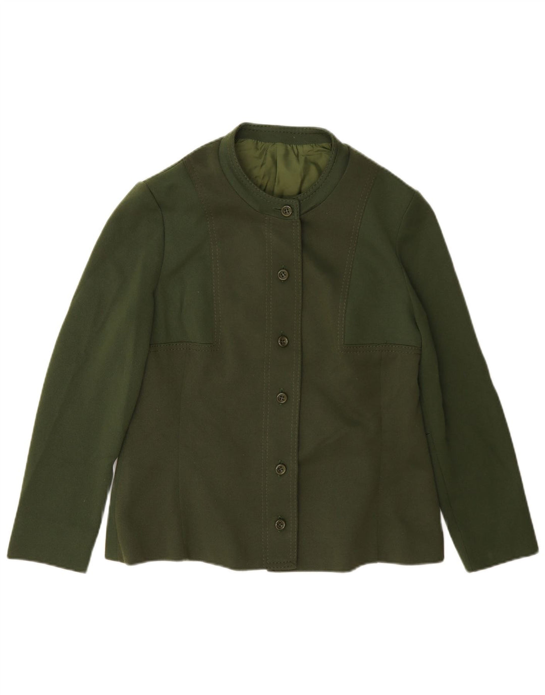 Bomber vintage pentru femei UK 14 verde mediu