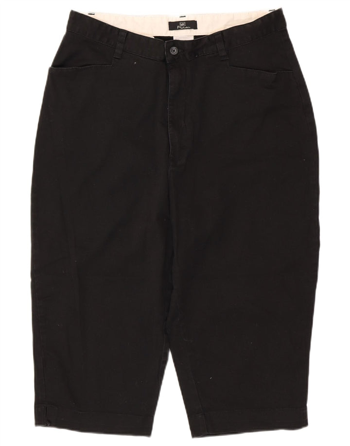 Pantaloni Capri LEE Kakis cu talie înaltă pentru femei US 16 2XL W32 L18 bumbac negru