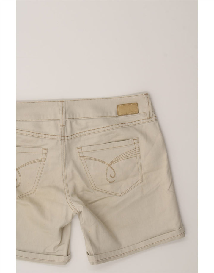 ESPRIT Womens Denim Shorts Size 27 W27 L7 Off White Cotton Vintage Esprit and Second-Hand Esprit from Messina Hembry 