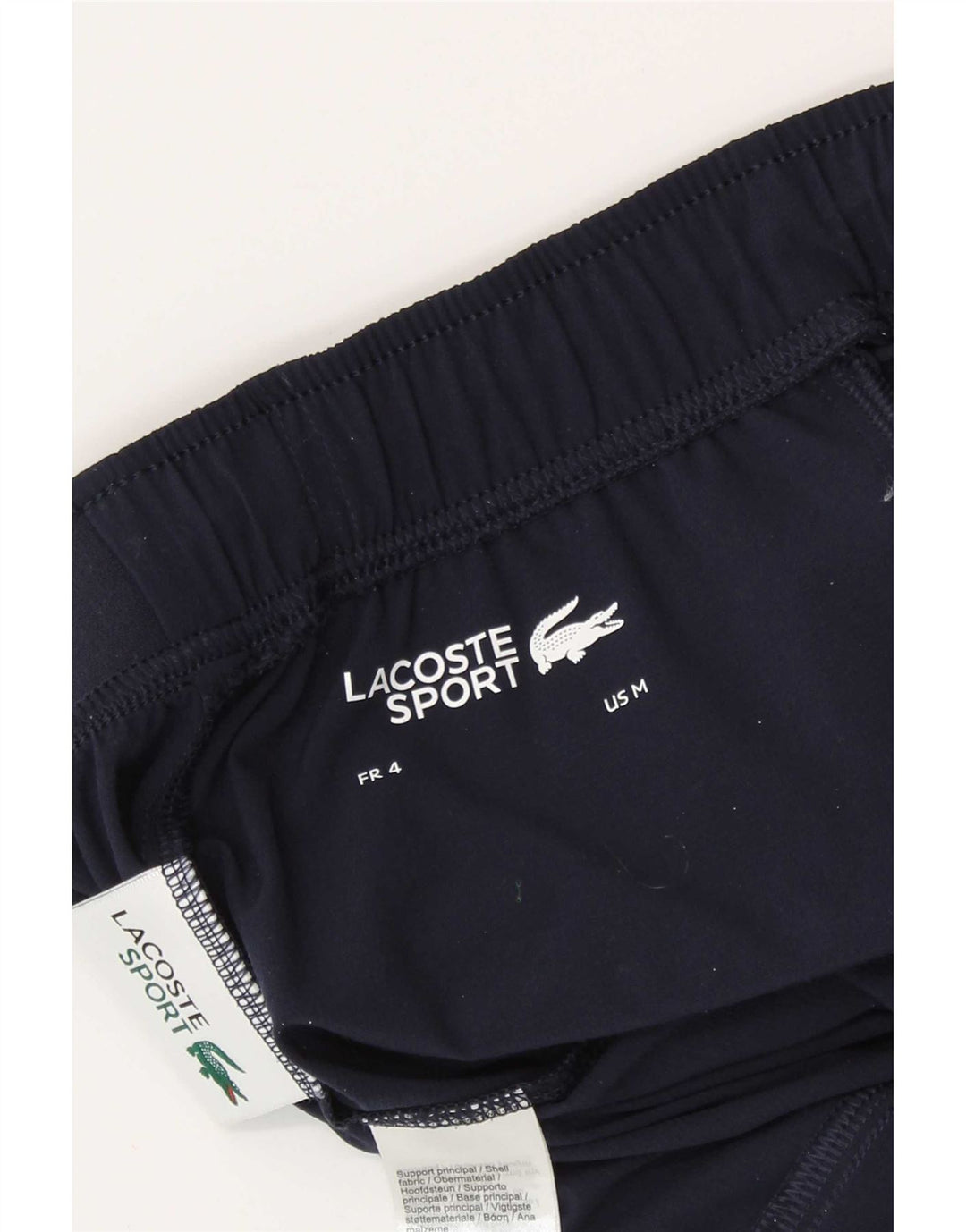 Pantaloni scurți sport grafic Lacoste pentru bărbați, mărimea 4, poliester, albastru, mediu