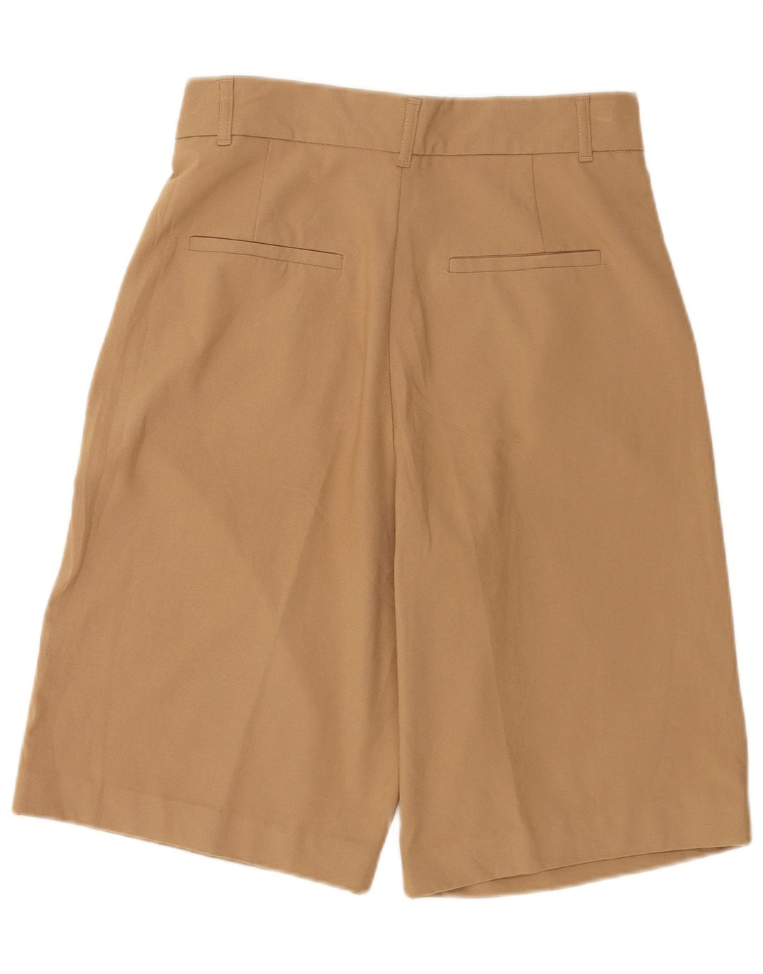 Pantaloni scurți chino cu talie înaltă Zara, pentru femei, W28, maro, poliester