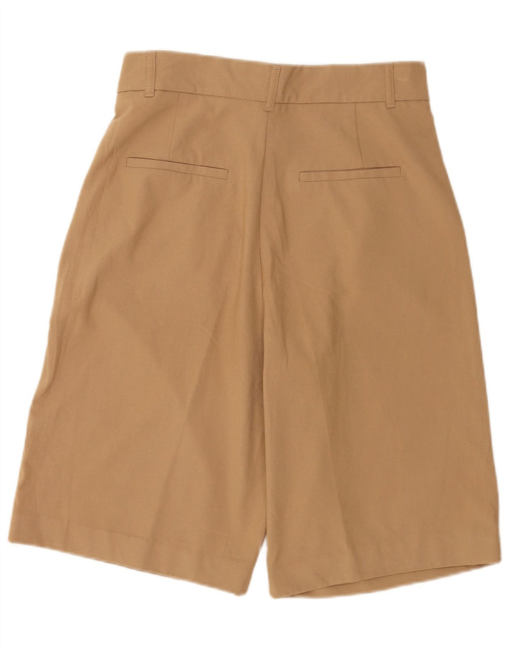 Pantaloni scurți chino cu talie înaltă Zara, pentru femei, W28, maro, poliester