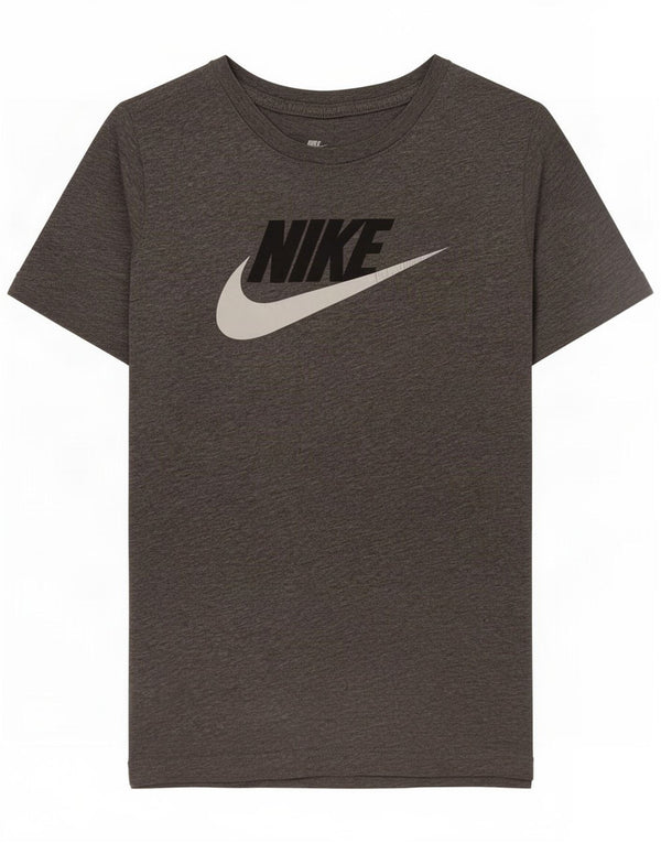 Nike Boys Graphic T-Shirt Top 12-13 Years Large Grey Flecked Cotton