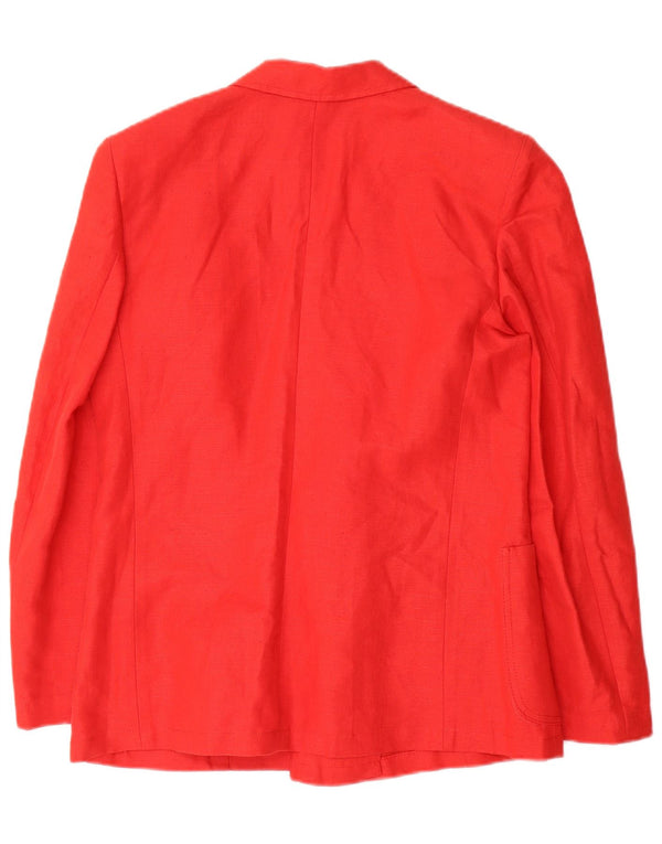 Jachetă vintage pentru femei la dublu piept IT 46, in roșu mare